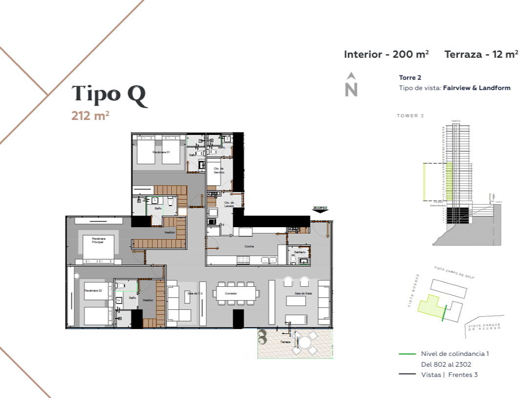 Departamento tipo Q en Bilú Torre West