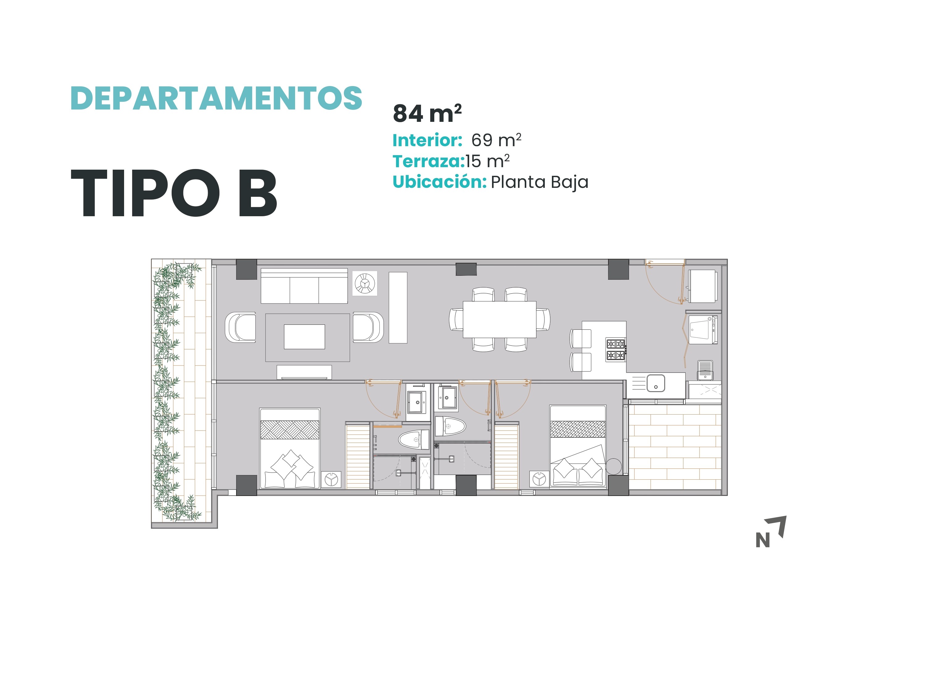 Departamento tipo B