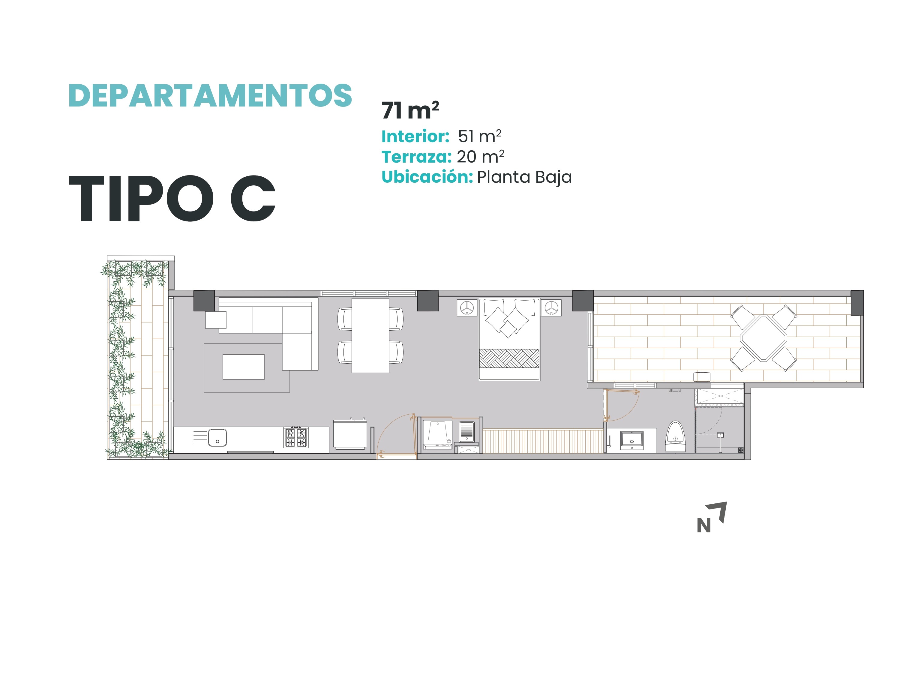 Departamento tipo C