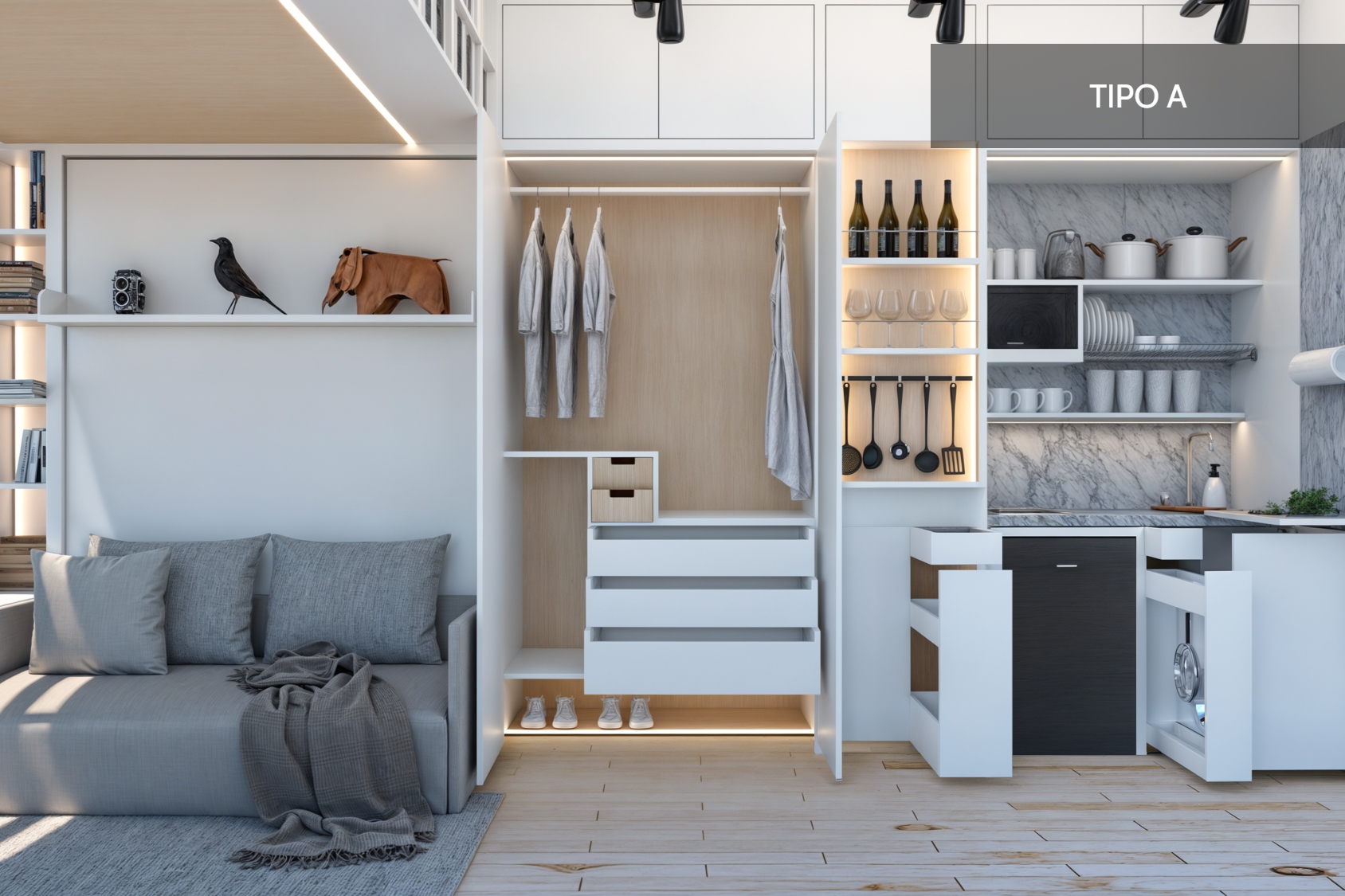 Loft tipo A en More Santa Fe