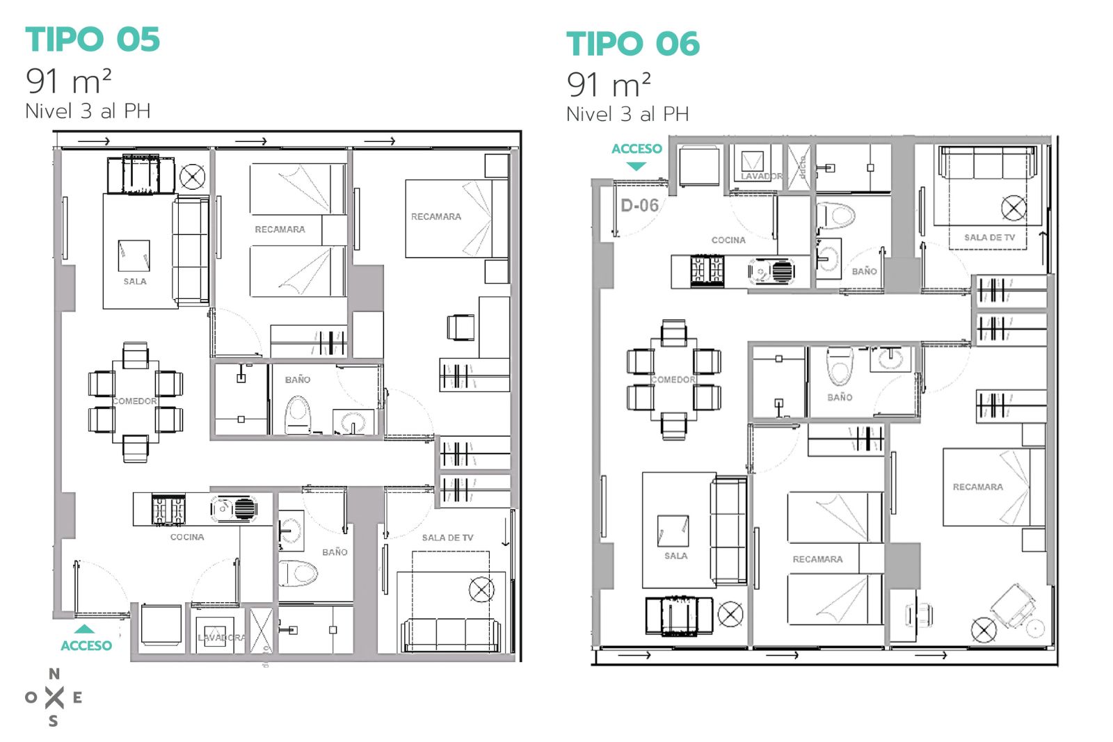 departamento Tipo 5 y 6 en Xenter Nuevo Polanco