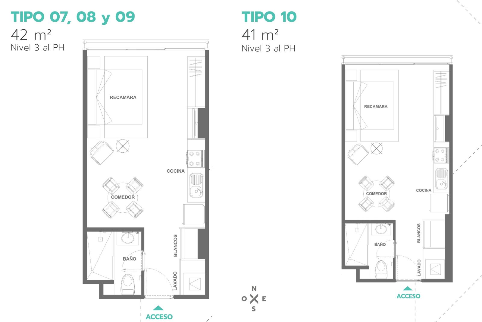 departamento Tipo 7, 8, 9 y 10 en Xenter Nuevo Polanco