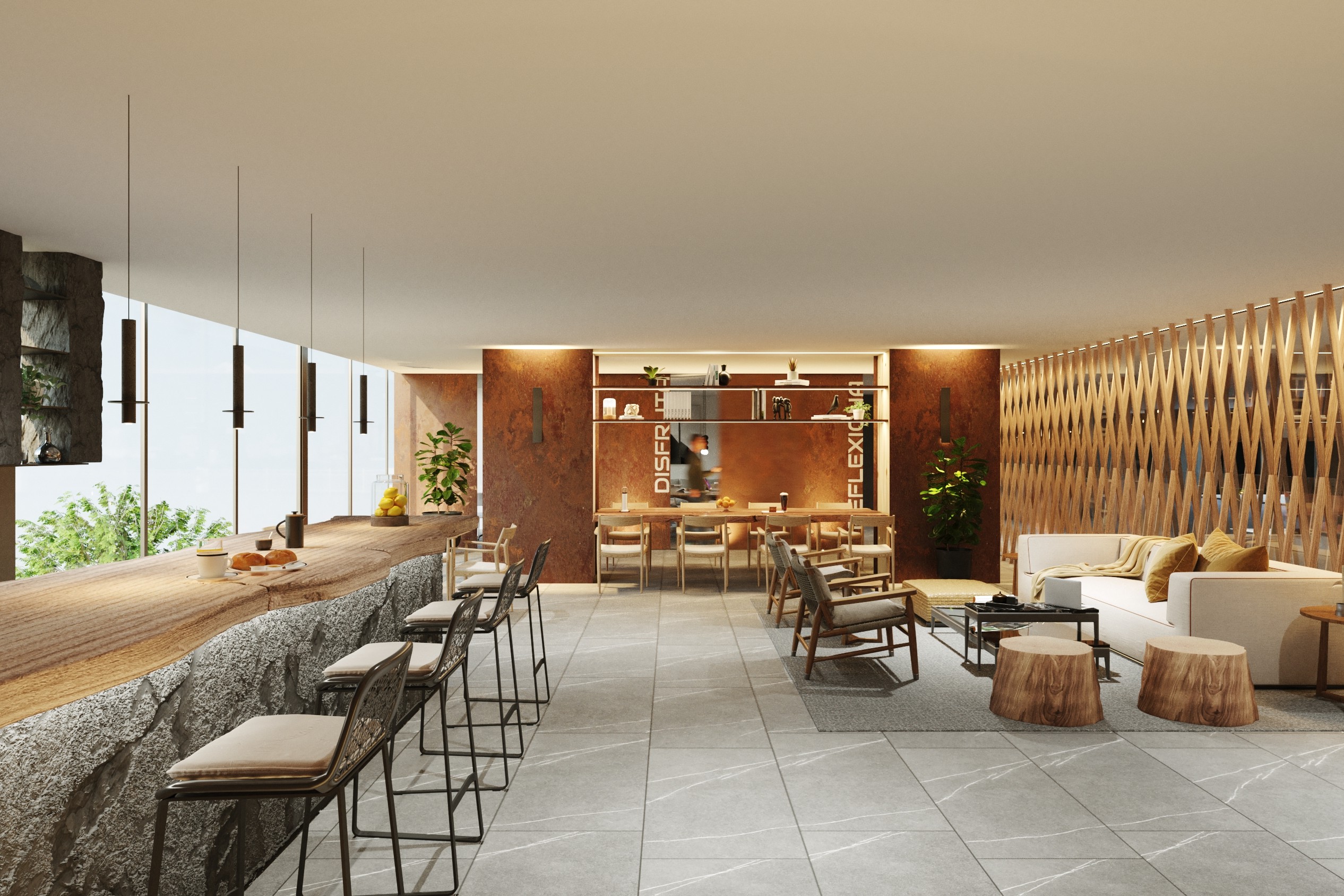 Amenidades en Xenter Nuevo Polanco, Social Lounge